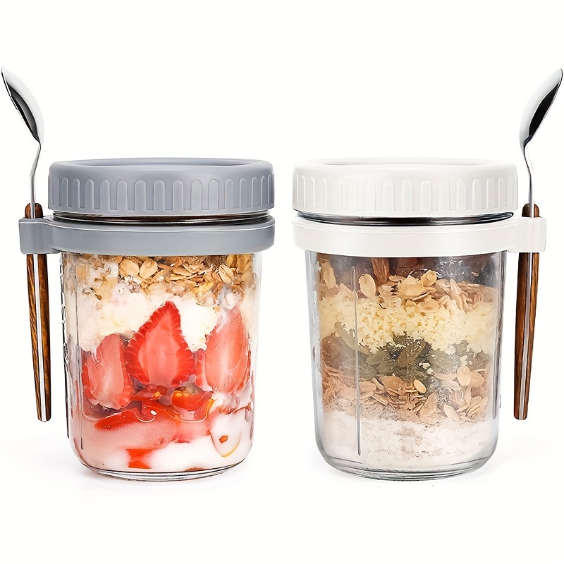 Food Storage Jars - Tasse à flocons d'avoine en verre,