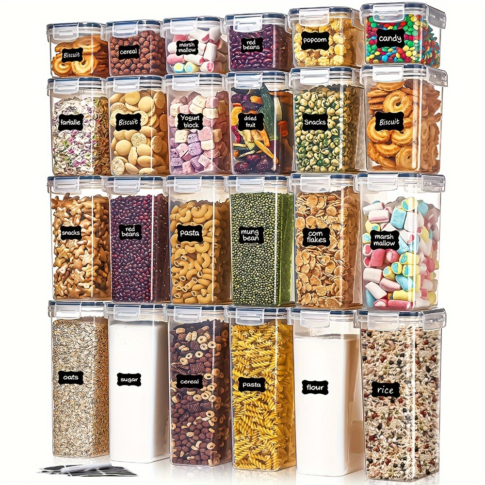 Food Storage On Table - 24 pièces de contenants de stockage