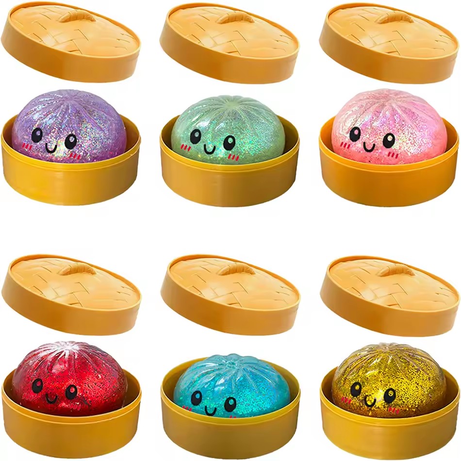 Bread Box Bamboo - Balle anti-stress souple et rebondissante en