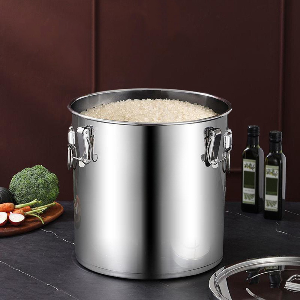 Food Storage For Restaurant - Seau de stockage en acier inoxydable