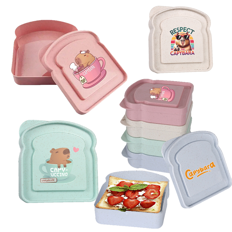 Food Storage Plastic Boxes - Capybara Sandwich mallette de conservation des