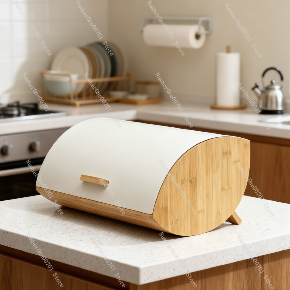 Bread Box Bamboo - Boîte de rangement pour pain en