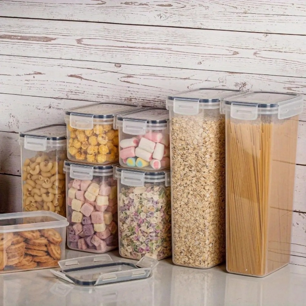 Food Storage Jar Labels - Ensemble de 8 contenants hermétiques pour