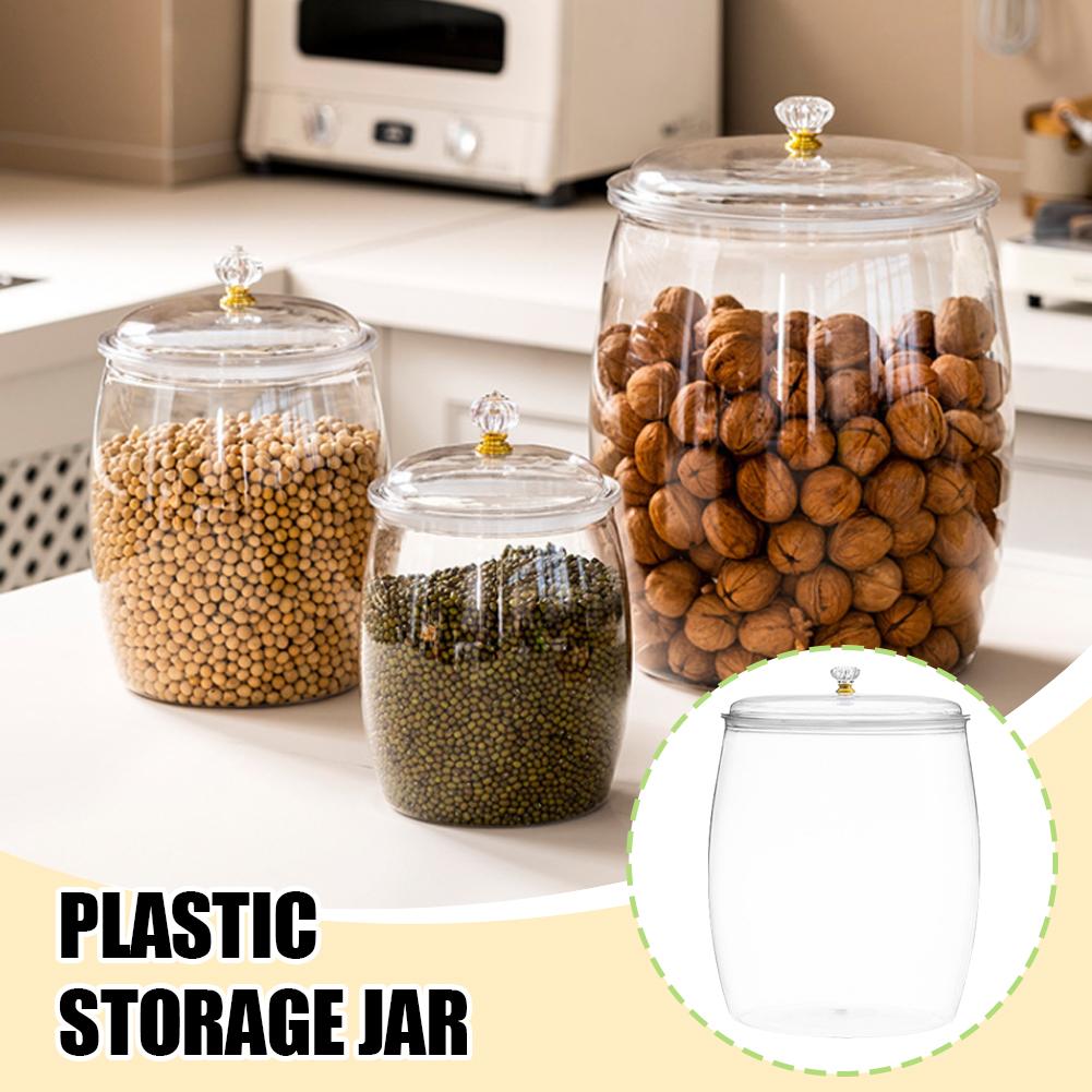 Food Storage Jars - Grand bocal transparent en plastique scellé