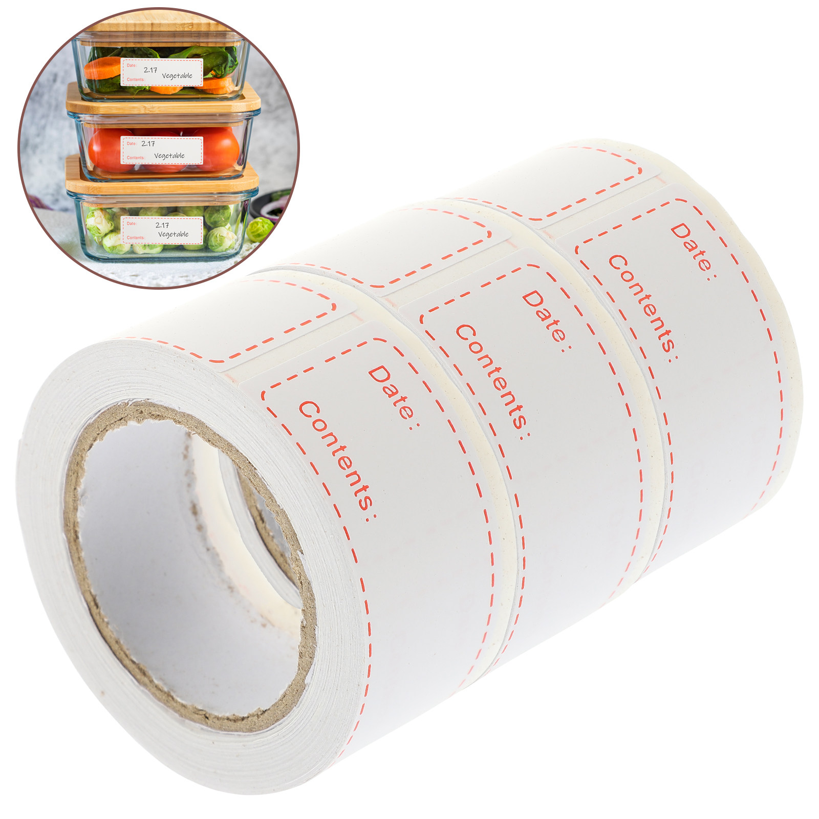 Food Storage For Restaurant - 3 rouleaux d'étiquettes de stockage alimentaire
