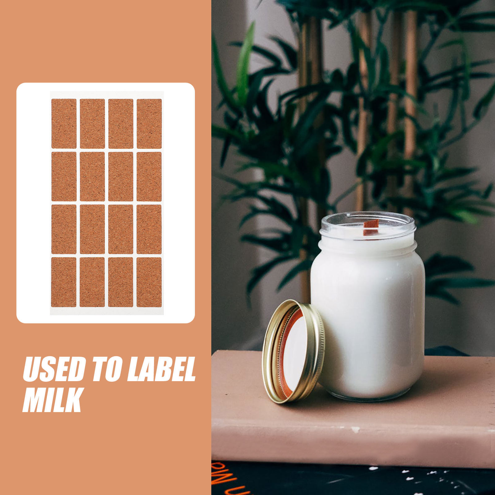 Food Storage Jar Labels - 48 étiquettes alimentaires imperméables pour congélateur,