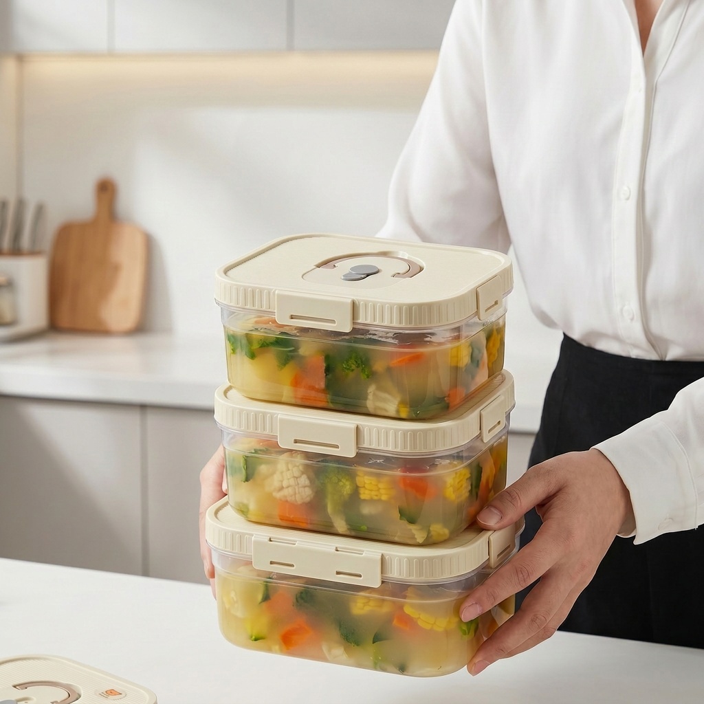 Food Storage Handling - Boîte de conservation alimentaire en plastique