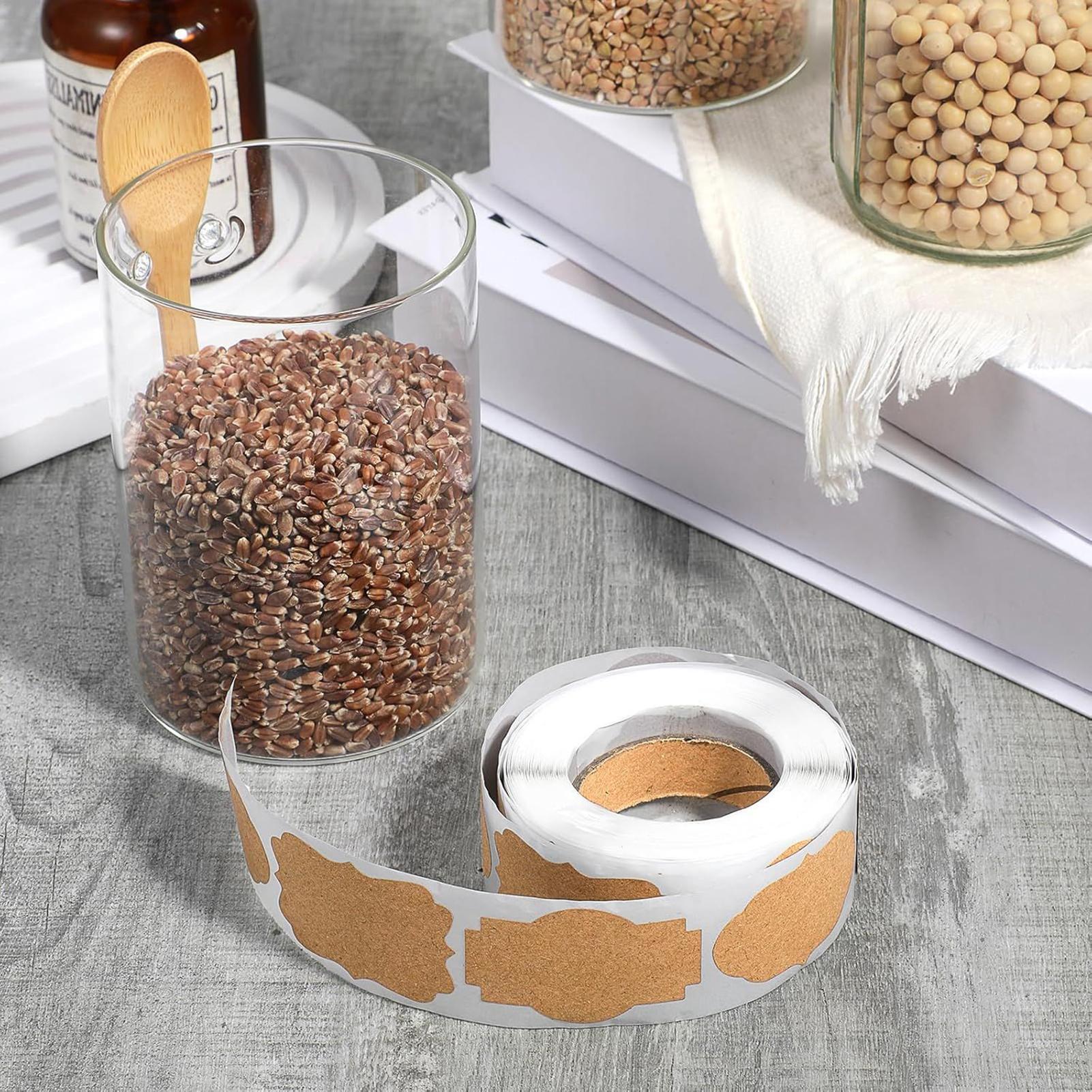 Étiquettes artisanales 300 piè - Food Storage Jar Labels avis et prix