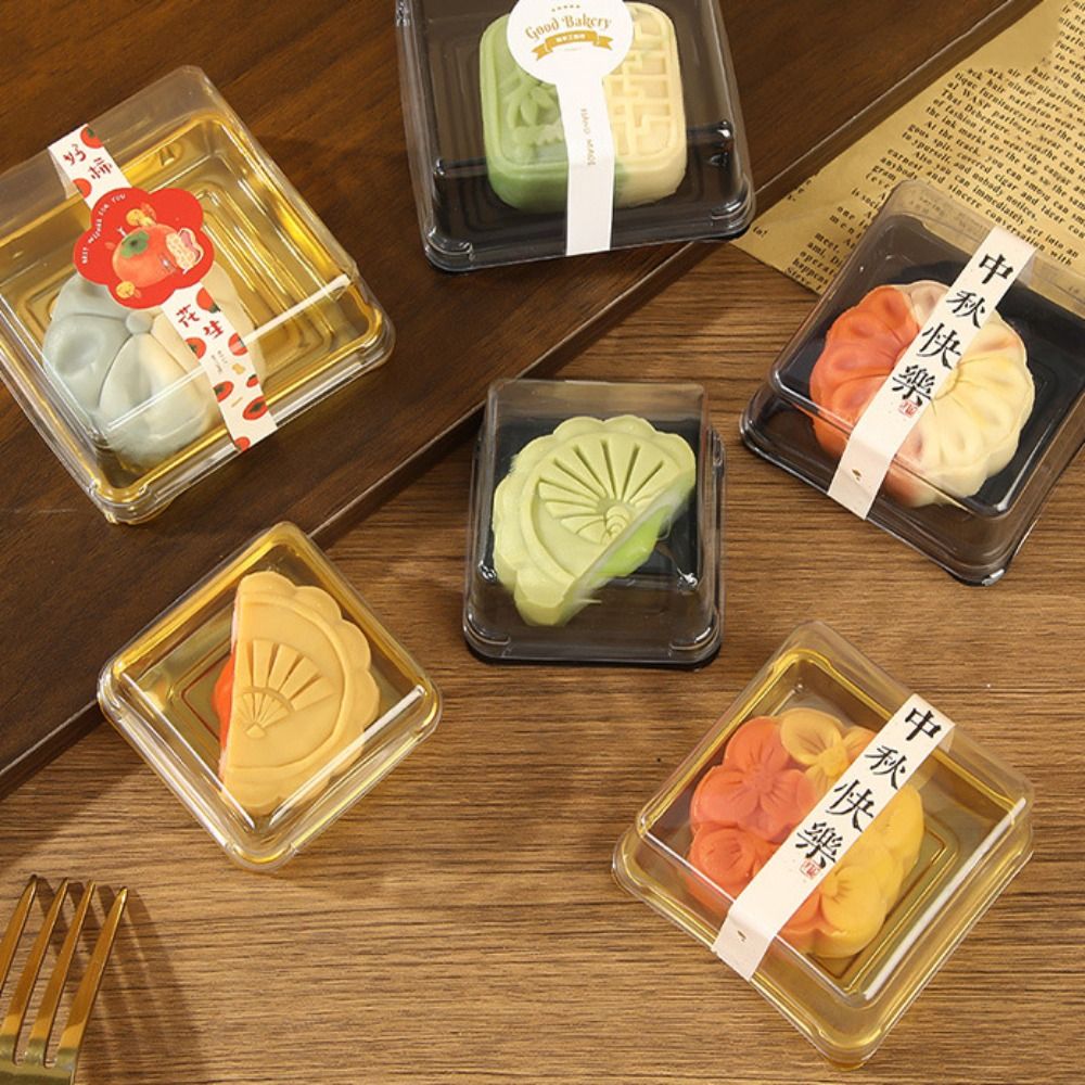 Boîtes à gâteaux de lune carré - Xmas Food Storage Containers avis et prix