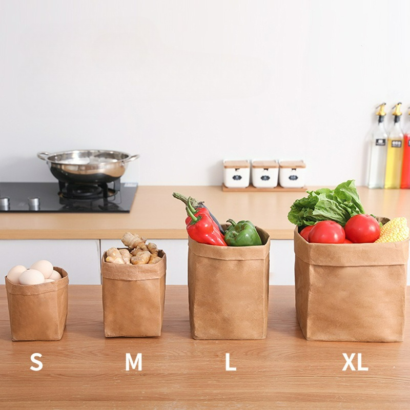 Sacs en papier kraft lavables, - Food Storage Bags Reusable avis et prix