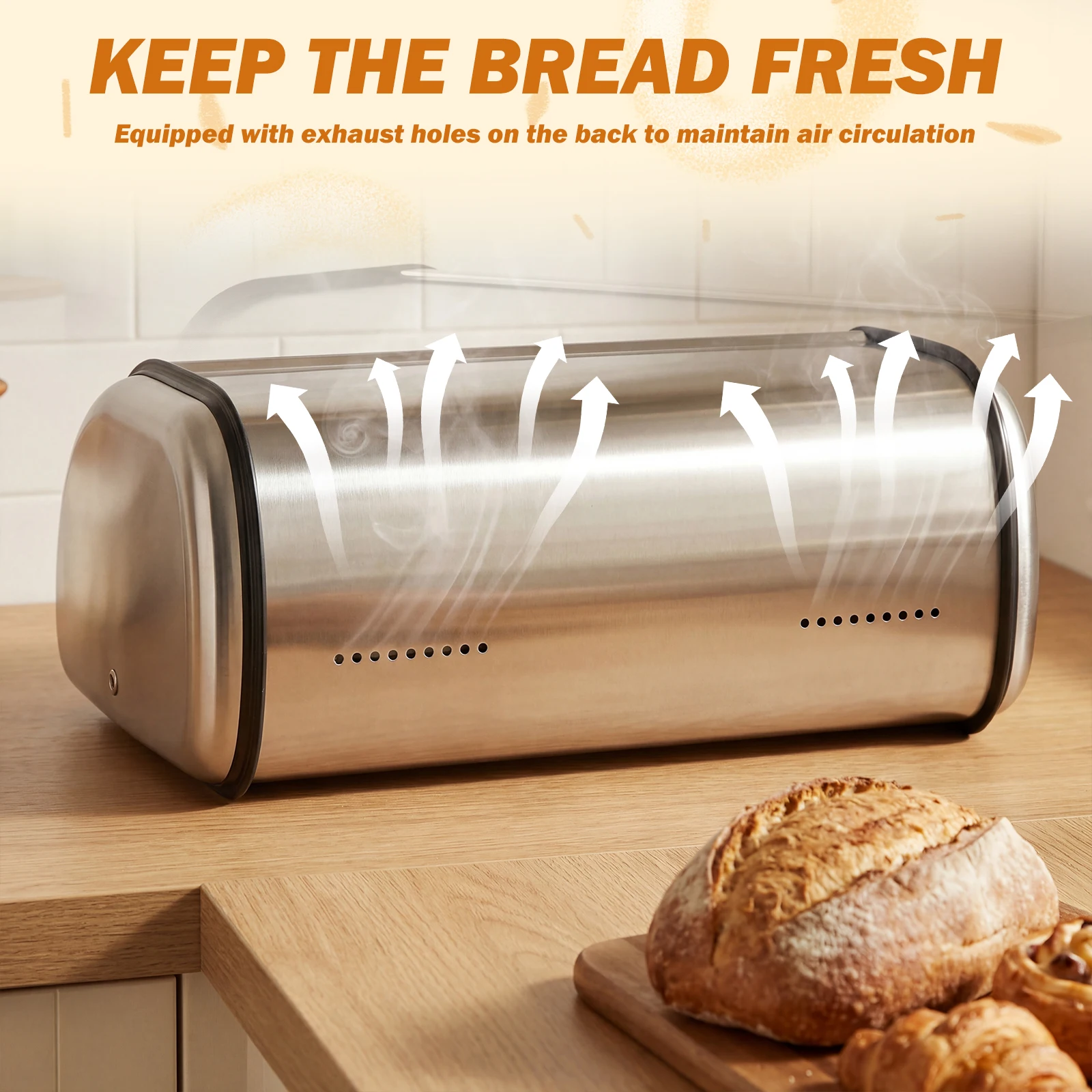 Boîte à pain en acier inoxydab - Bread Box Bamboo avis et prix