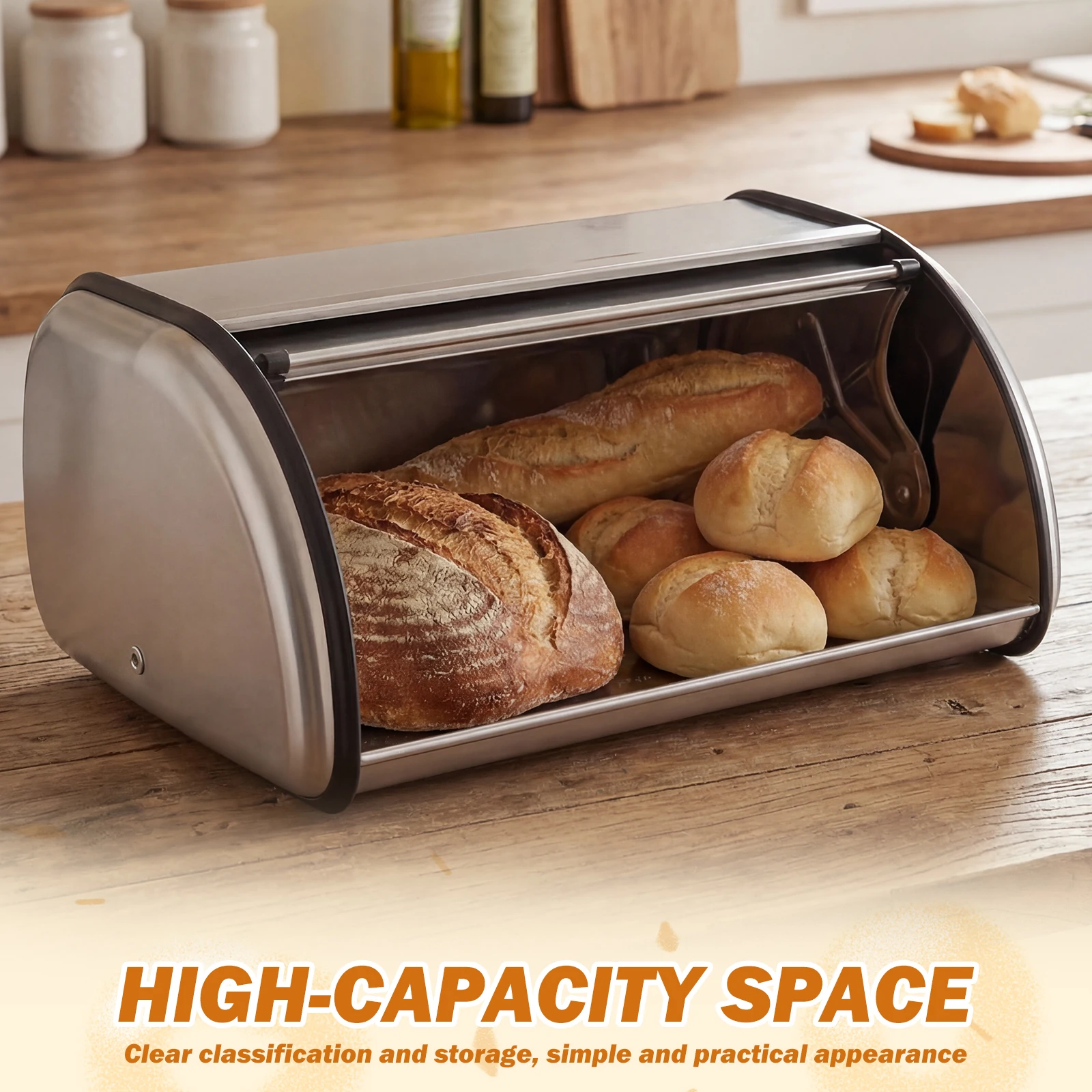 Boîte à pain en acier inoxydab - Bread Box Bamboo avis et prix