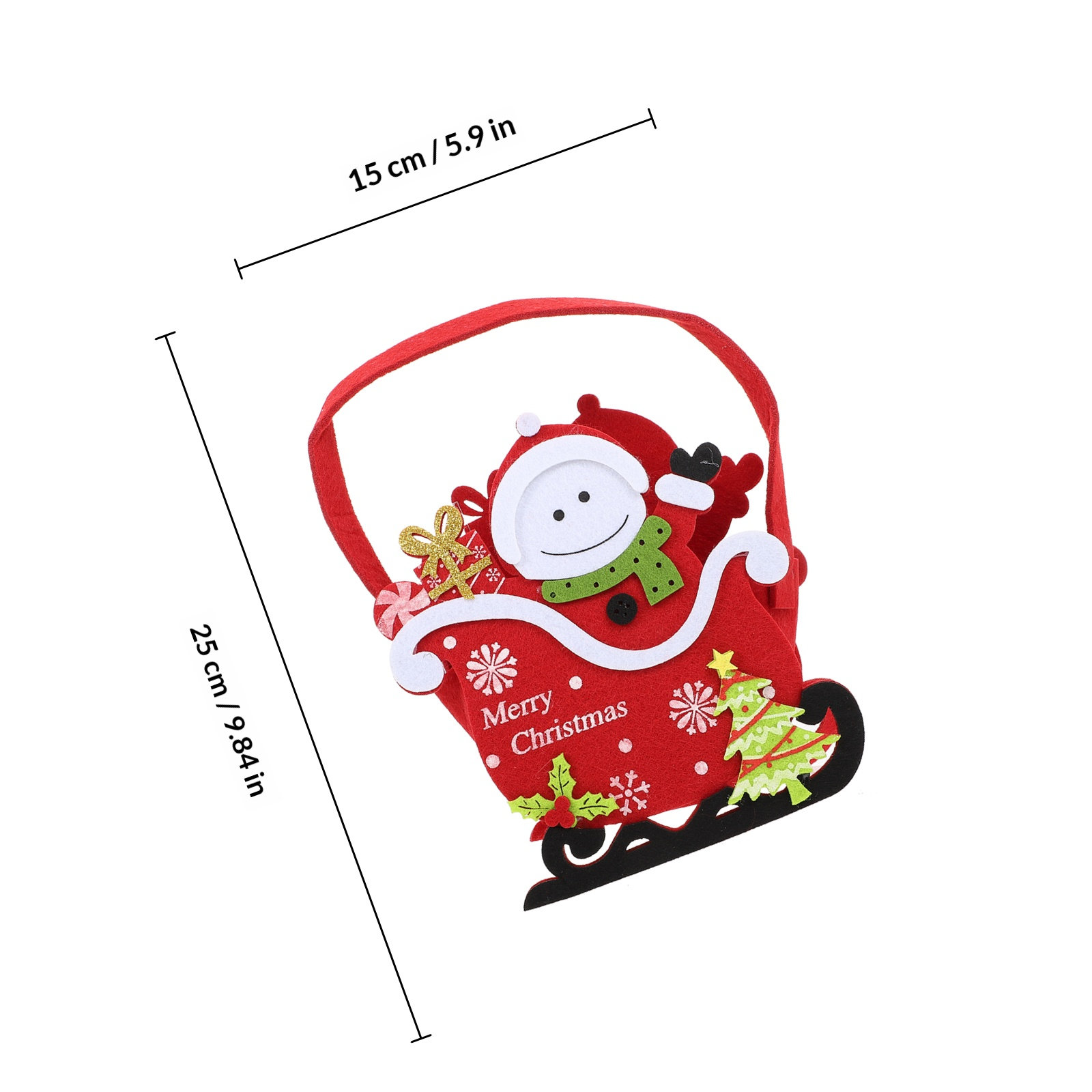 1 pièce Panier de Noël en feut - Xmas Food Storage Containers avis et prix