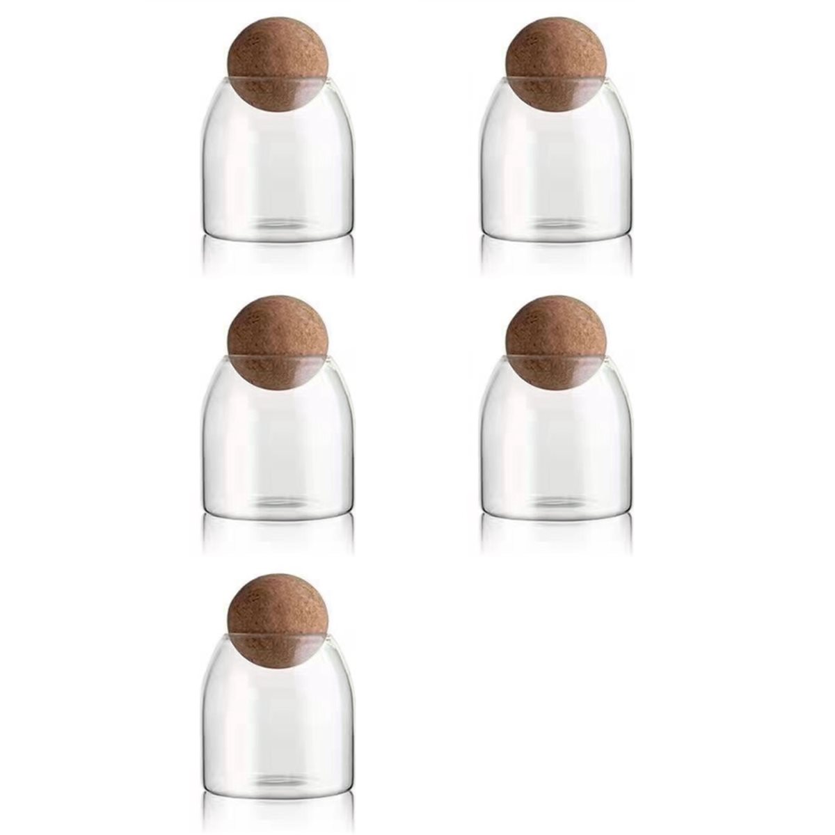 Bouteilles en verre transparen - Food Storage Glass Round avis et prix
