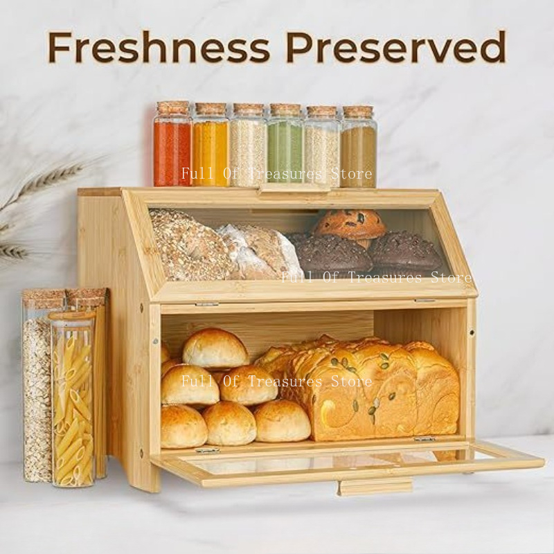 Boîte à pain en bambou adaptée - Bread Box Bamboo avis et prix