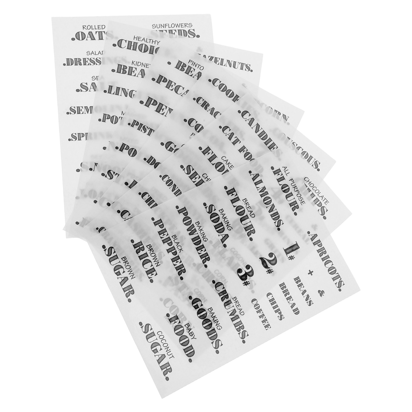 6 Feuilles d'Étiquettes de Cui - Food Storage Jar Labels avis et prix
