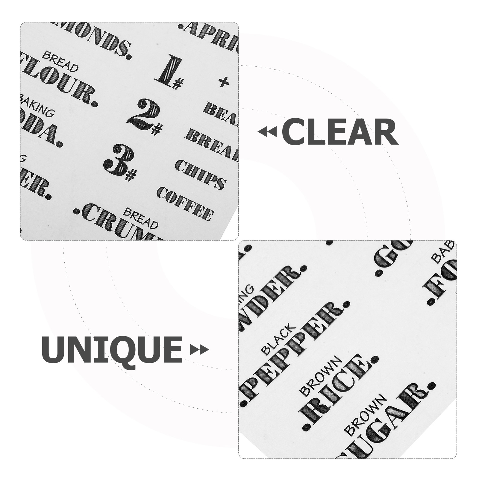 6 Feuilles d'Étiquettes de Cui - Food Storage Jar Labels avis et prix