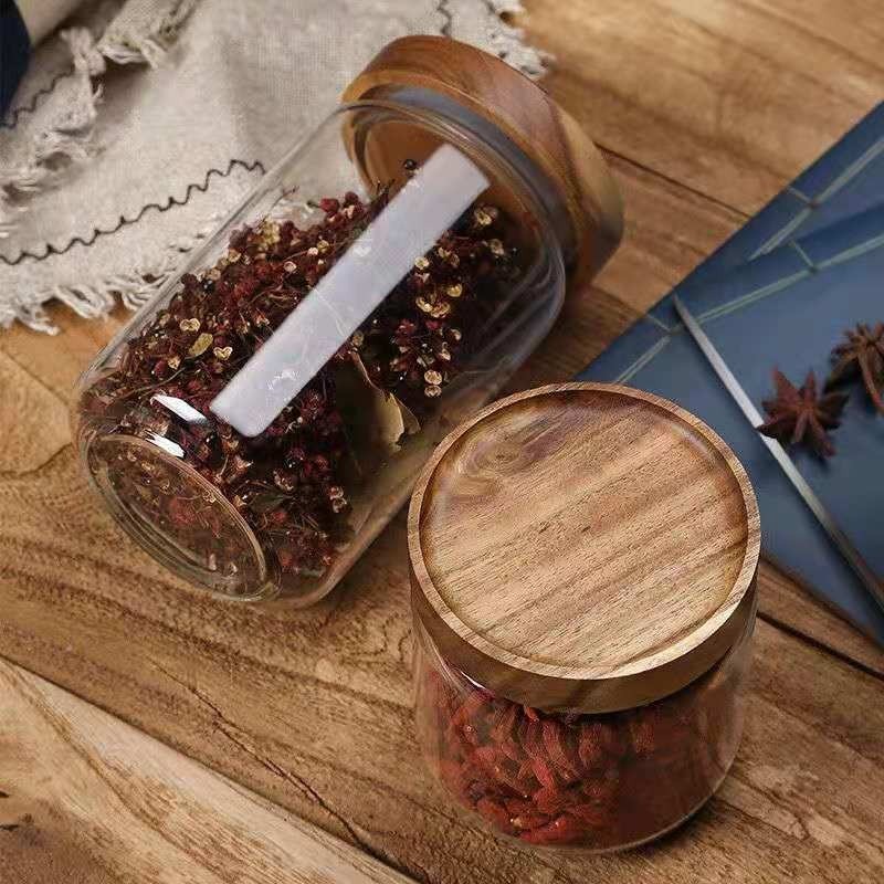 Pot rond en Tube de verre, cou - Food Storage Glass Round avis et prix
