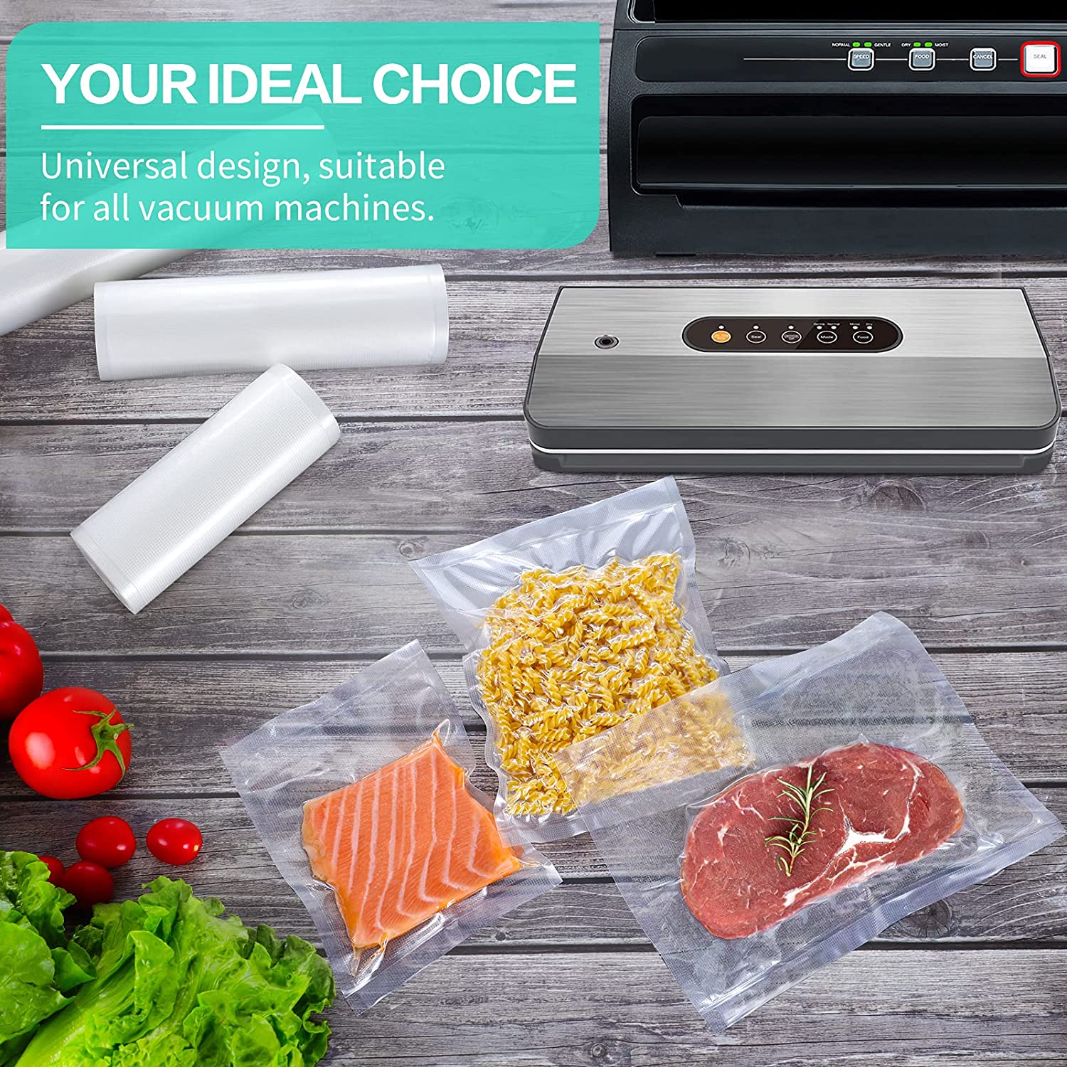 Sacs de cuisine pour scelleuse - Food Storage Vacuum Bags avis et prix