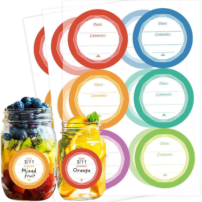 6 autocollants étanches amovib - Food Storage Jar Labels avis et prix