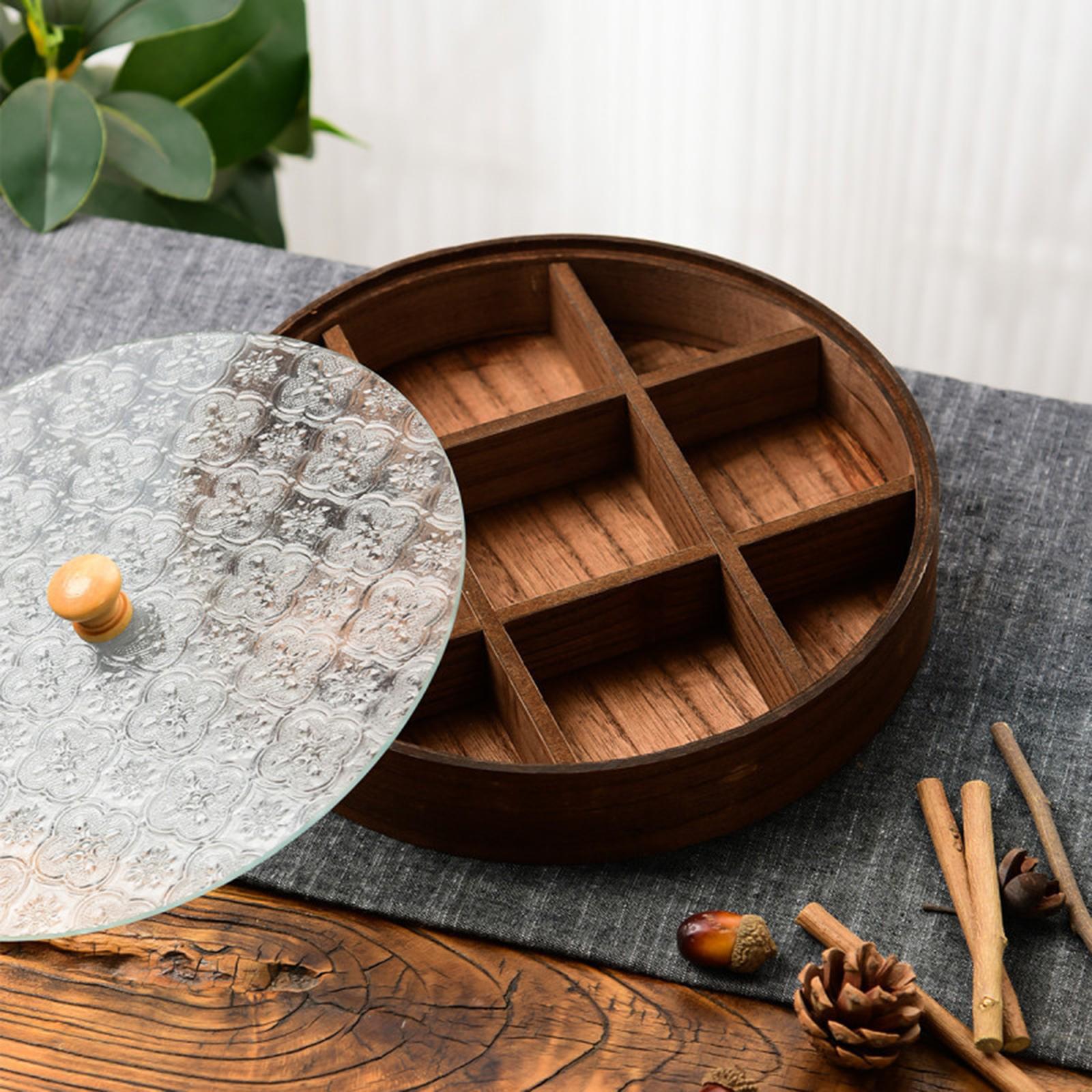 Plateau de service divisé avec - Food Storage Glass Round avis et prix