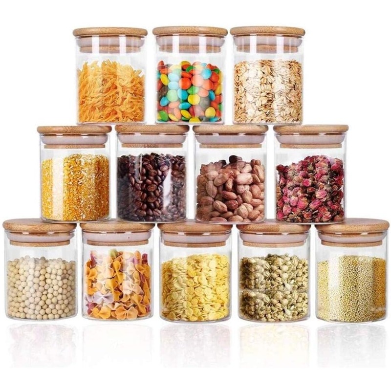 Ensemble de 12 pots en verre a - Food Storage Jar Labels avis et prix