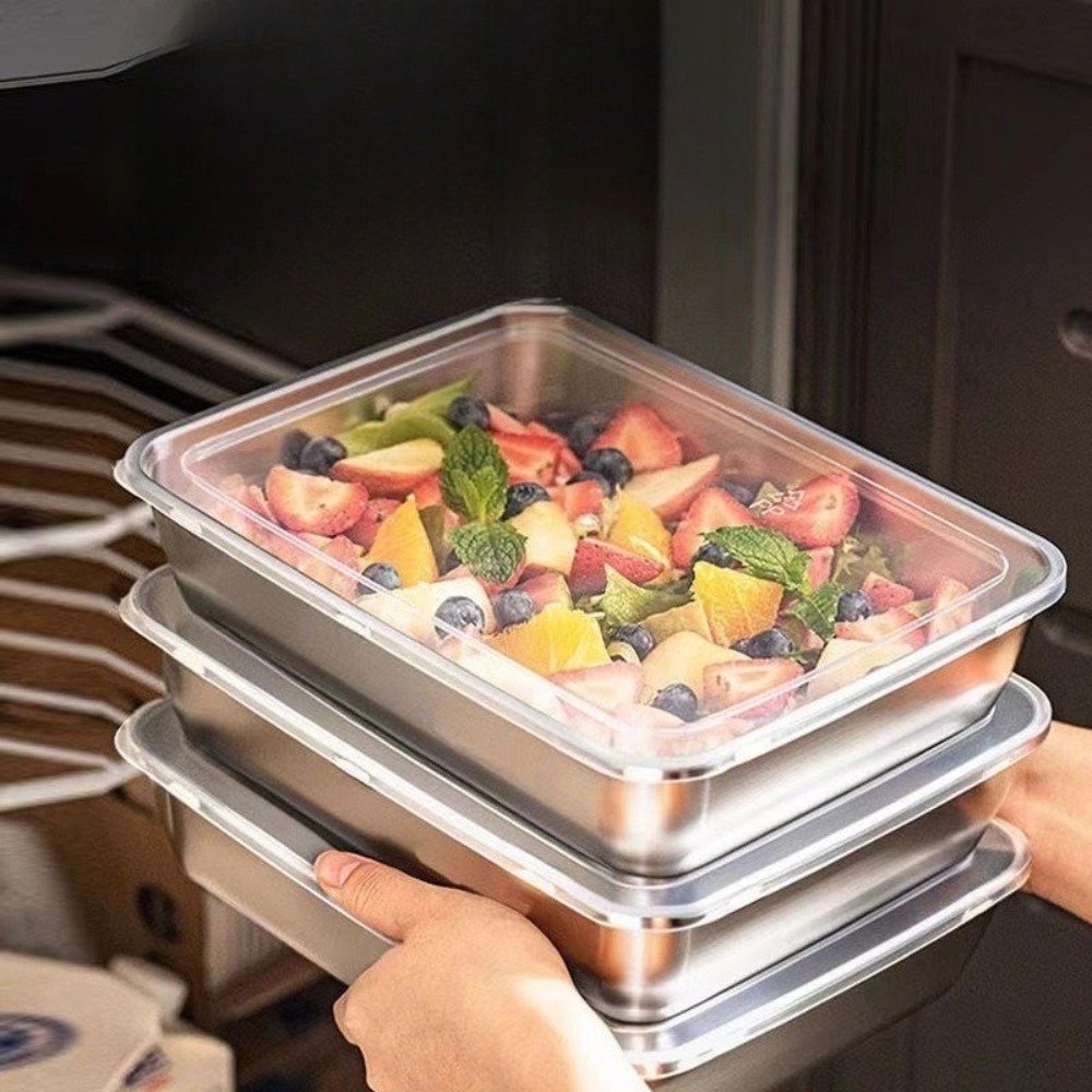 Plateau de service en acier in - Food Storage On Table avis et prix