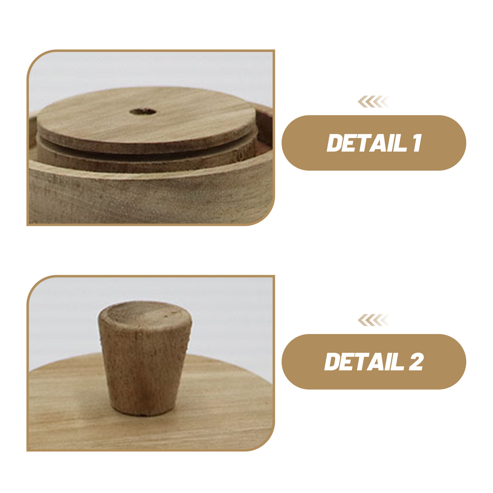 2 couvercles ronds en bois d'a - Food Storage Glass Round avis et prix