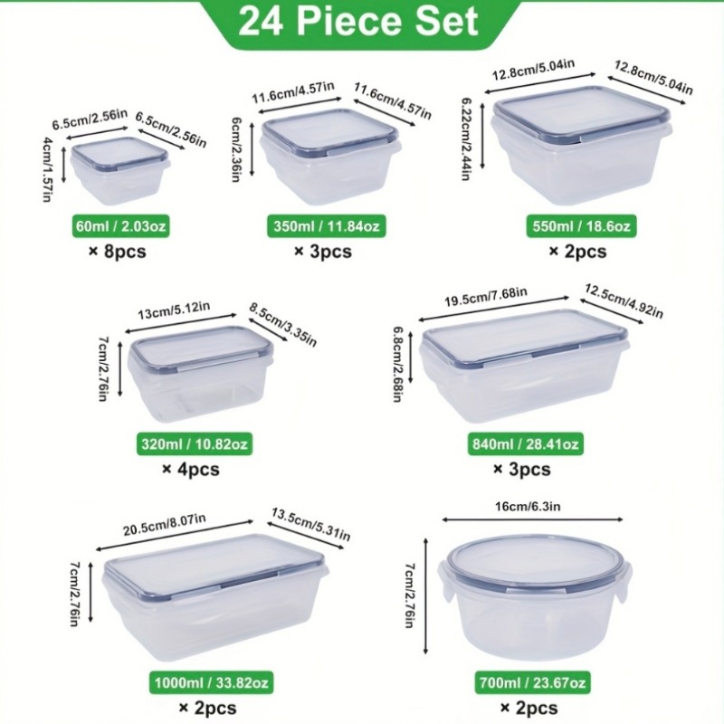 Ensemble de 48 contenants alim - Food Storage On Table avis et prix