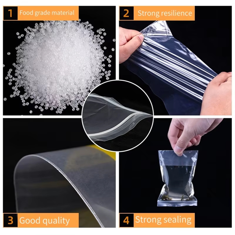 100 sacs transparents à fermet - Food Storage Vacuum Bags avis et prix