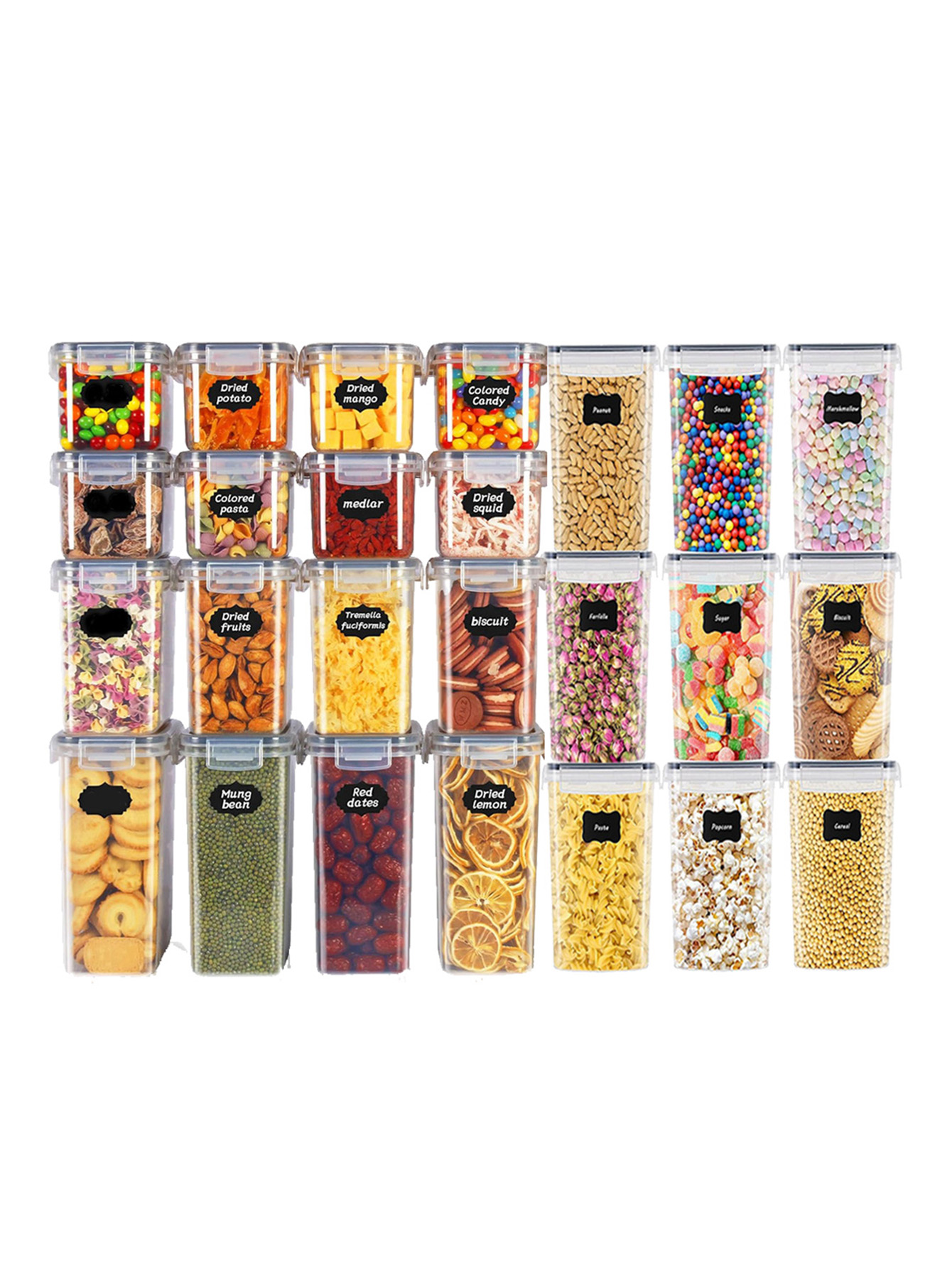 48 pièces, Contenants de stock - Food Storage On Table avis et prix