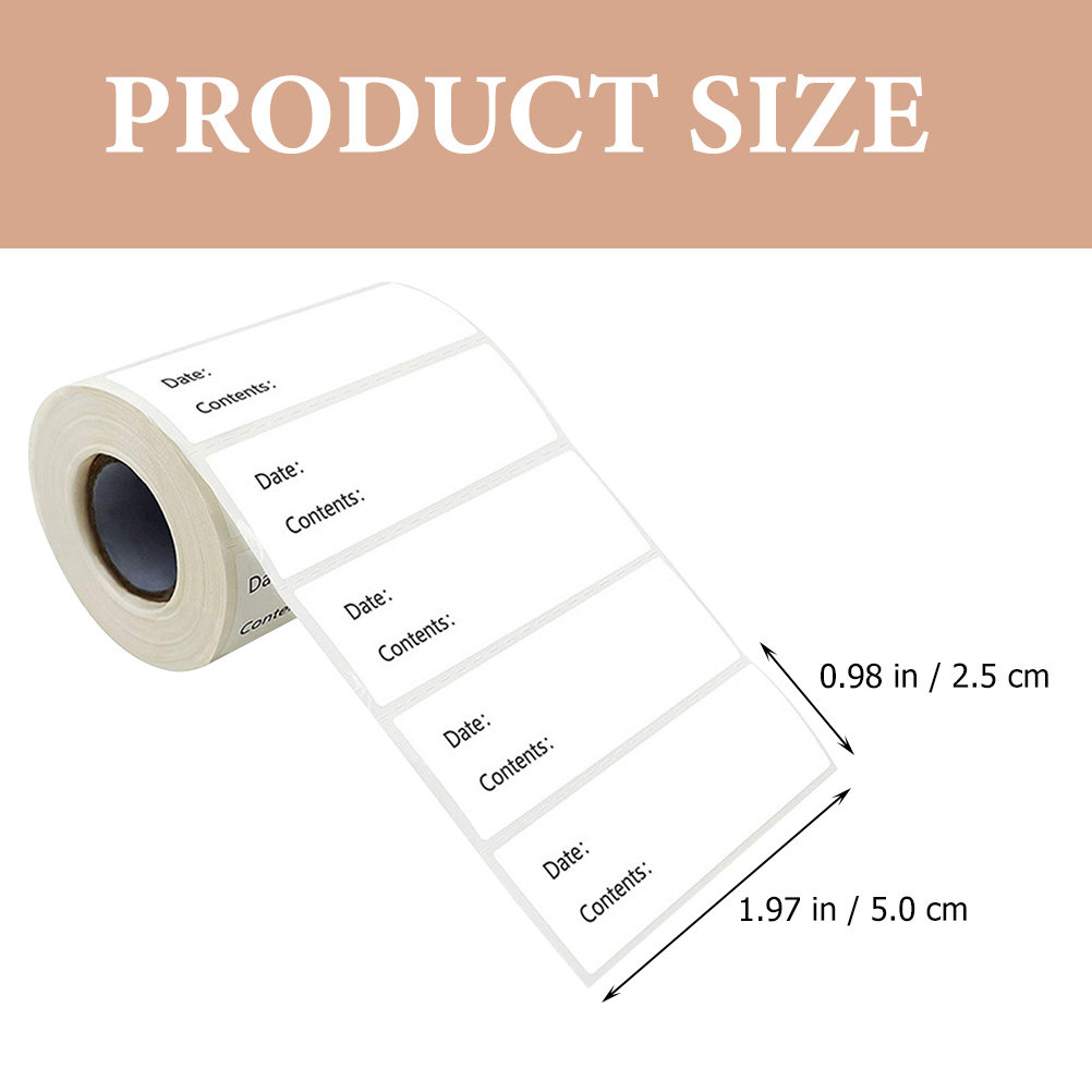 1 rouleau d'étiquettes aliment - Food Storage Jar Labels avis et prix